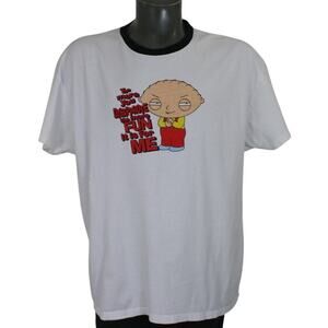 Vintage Y2K Family Guy Stewie Funny Ringer T-Shirt 2XL peter griffin